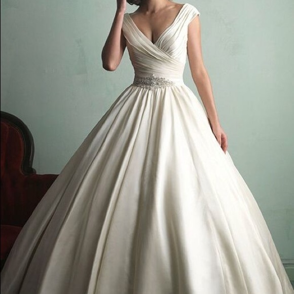 allure satin ball gown